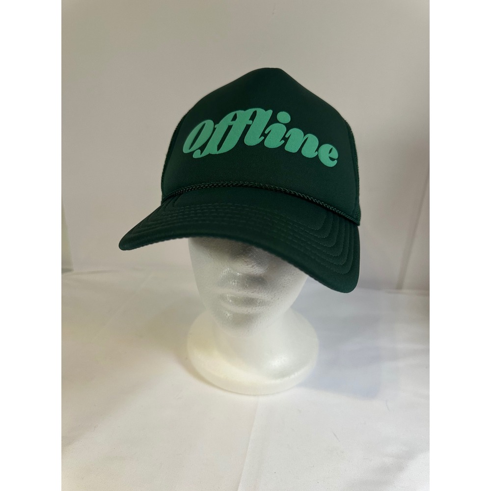 Offline‎ Trucker Hat Green Mesh Back Adjustable Casual Fashion Cap